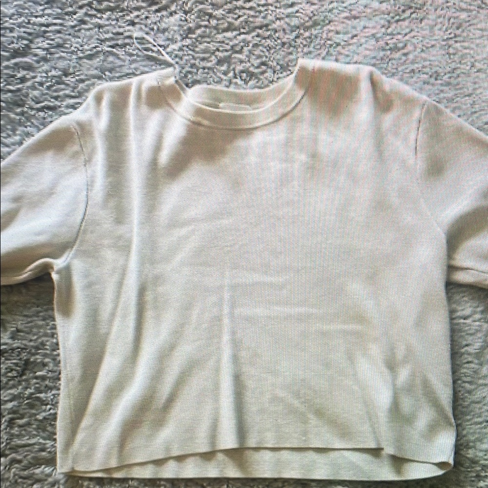 Cream Cropped Sweater